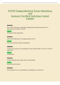 EVITP Comprehensive Exam Questions&NewLine;and&NewLine;Answers Verified Solutions Latest&NewLine;Update