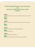 EVITP Comprehensive Exam Questions&NewLine;and&NewLine;Answers Verified Solutions Latest&NewLine;Update