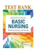 Test Bank for Basic Nursing&colon; Thinking&comma; Doing&comma; and Caring&comma; 2nd Edition by Treas&comma; Wilkinson&comma; Barnett & Smith &ndash; Complete Chapters 1&ndash;46 with 800&plus; Verified Questions & Answers for Fundamentals of Nursing Exams 