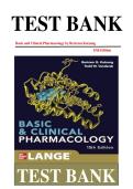 Test Bank for Basic and Clinical Pharmacology&comma; 14th Edition by Katzung & Trevor &ndash; Complete Chapters 1&ndash;66 with 800&plus; Verified Questions & Answers for Medical&comma; Nursing&comma; & Pharmacy Exams