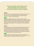 Evolve Elsevier HESI Med Surg&NewLine;Test Questions and Answers&NewLine;Verified Solutions Latest Update