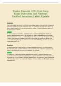 Evolve Elsevier HESI Med Surg&NewLine;Exam Questions and Answers&NewLine;Verified Solutions Latest Update