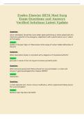Evolve Elsevier HESI Med Surg&NewLine;Exam Questions and Answers&NewLine;Verified Solutions Latest Update