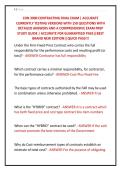 CON 3900 CONTRACTING FINAL EXAM &vert; ACCURATE &NewLine;CURRENTLY TESTING VERSIONS WITH 150 QUESTIONS WITH &NewLine;DETAILED ANSWERS AND A COMPREHENSIVE EXAM PREP &NewLine;STUDY GUIDE &vert; ACCURATE FOR GUARANTEED PASS&vert;&vert;BEST &NewLine;BRAND NEW EDITION&vert;&vert;QUICK PASS&excl;&excl;&excl; 