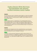 Evolve Elsevier HESI Med Surg&NewLine;Test Questions and Answers&NewLine;Verified Solutions Latest Update