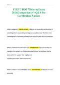 FLETC BOP Midterm Exam&NewLine;2026&vert;Comprehensive Q&A For&NewLine;Certification Success