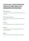 HUN 1201 EXAM 2 COMPLETE PREPARATION&NewLine;GUIDE WITH VITAMINS&comma; MINERALS&comma; AND&NewLine;MICRONUTRIENT FUNCTIONS REVIEW