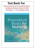 Test Bank For Theoretical Basis for Nursing 6th Edition by Melanie McEwen&semi; Evelyn M&period; Wills &vert; All Chapter 1 - 23 &vert; Complete Guide Newest