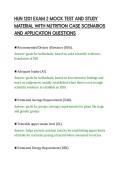 HUN 1201 EXAM 2 MOCK TEST AND STUDY&NewLine;MATERIAL WITH NUTRITION CASE SCENARIOS&NewLine;AND APPLICATION QUESTIONS&NewLine;