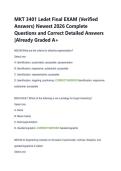 MKT 3401 Ledet Final EXAM &lpar;Verified &NewLine;Answers&rpar; Newest 2026 Complete &NewLine;Questions and Correct Detailed Answers &NewLine;&vert;Already Graded A&plus;
