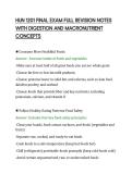 HUN 1201 FINAL EXAM FULL REVISION NOTES&NewLine;WITH DIGESTION AND MACRONUTRIENT&NewLine;CONCEPTS&NewLine;