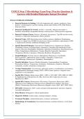 USMLE Step 1 Microbiology Actual Exam Questions and Answers Latest Update
