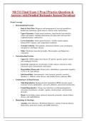 NR 511 Final Exam 1 Actual Questions and Answers Latest Update