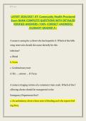 LATEST 2026&sol;2027 ATI Community Health Proctored &NewLine;Exam BANK COMPLETE QUESTIONS WITH DETAILED &NewLine;VERIFIED ANSWERS &lpar;100&percnt; CORRECT ANSWERS&rpar; &NewLine;&sol;ALREADY GRADED A&plus;