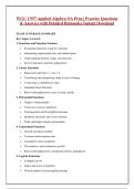 WGU C957 Applied Algebra OA Actual Exam Questions and Answers Latest Update
