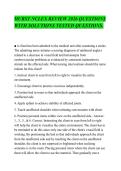 HURST NCLEX REVIEW 2026 QUESTIONS&NewLine;WITH SOLUTIONS TESTED QUESTIONS&period;&NewLine;