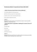 Biochemistry Module 3 Comprehensive Review 2026 &vert;WGU&NewLine;