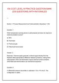 ISA CCST LEVEL III PRACTICE QUESTION BANK &NewLine;&lpar;200 QUESTIONS&rpar; WITH RATIONALES 