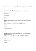 Biochemistry Module 4&colon; DNA&comma; RNA&comma; and Protein Synthesis 2026 &vert;WGU&NewLine;