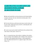 IAABO PRACTICE EXAMINATION 2026&NewLine;QUESTIONS WITH ANSWERS&NewLine;GUARANTEED TO PASS