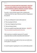 COPE HEALTH SCHOLARS WRITTEN EXAM NEWEST 2026&sol;2027 &NewLine;ACTUAL EXAM COMPLETE 450 QUESTIONS AND CORRECT &NewLine;DETAILED ANSWERS &lpar;VERIFIED ANSWERS&rpar; &vert;ALREADY GRADED &NewLine;A&plus;&vert;&vert;BEST EXAMS&vert;&vert;SURE PASS&excl;&excl;&excl; 