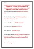 COREPOWER C1 CLASS WITH CUES EXAM NEWEST 2026&sol;2027 &NewLine;COMPLETE 180 QUESTIONS AND CORRECT DETAILED &NewLine;ANSWERS &lpar;VERIFIED ANSWERS&rpar; &vert;ALREADY GRADED A&plus;&vert;&vert;BEST &NewLine;BRAND NEW VERSION&vert;&vert;SURE EXAMS&vert;&vert;SURE PASS&excl;&excl;&excl; 
