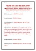 COREPOWER YOGA C1 CLASS EXAM NEWEST 2026&sol;2027 &NewLine;COMPLETE 180 QUESTIONS AND CORRECT DETAILED &NewLine;ANSWERS &lpar;VERIFIED ANSWERS&rpar; &vert;ALREADY GRADED A&plus;&vert;&vert;BEST &NewLine;BRAND NEW VERSION&vert;&vert;SURE EDITION&vert;&vert;SURE PASS&excl;&excl;&excl;