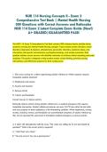 NUR 114 Nursing Concepts II - Exam 2&NewLine;Comprehensive Test Bank &vert; Mental Health Nursing&NewLine;300 Questions with Correct Answers and Rationales&NewLine;NUR 114 Exam 2 Latest Complete Exam Guide &lpar;New&excl;&rpar; A&plus; GRADED&NewLine;