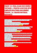 AORN Periop 101 Final Exam 2026 Test Bank &ndash; 250&plus; Verified Questions with Correct Answers & Rationales &vert; Perioperative Nursing Exam Prep &vert; A&plus; Graded