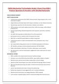 CWEA Mechanical Technologist Grade 3 Actual Exam Questions and Answers Latest Update