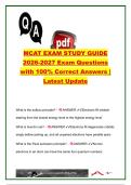 MCAT 2026&ndash;2027 &ndash; Medical College Admission Test &ndash; Complete Exam Study Guide with Questions and Correct Answers