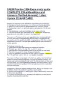 SAEM Practice 2026 Exam Study Guide & QMA IvyTech Community College Practice Test QUESTIONS with 100&percnt; ACCURATE ANSWERS &vert; A&plus; Graded New 2026 Exam Guide