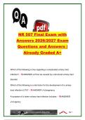 NR 507 EXAM COMPLETE PACKAGE DEAL