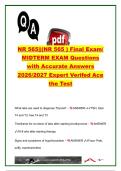 NR 565 EXAM COMPLETE PACKAGE DEAL