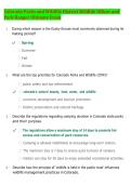 Colorado Parks and Wildlife District Wildlife Officer & Park Ranger Ultimate Exam 2026&sol;2027 &vert; Complete Exam Prep &vert; Practice Questions & Answers &vert; Latest Update