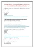 WGU D330 Objective Assessment 2 Actual Exam Questions and Answers Latest Update