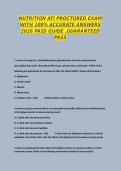 ATI Nutrition Proctored Exam &vert; Study Guide 2026&sol;27
