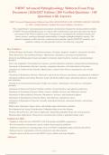 NR507 Advanced Pathophysiology Midterm & Final  Exam 2026 Package deal