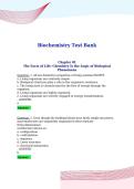 Biochemistry Test Bank&NewLine;