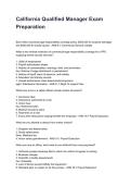 California Qualified Manager Exam Preparation Questions with Answer Rationales &lpar;2026&sol;2027&rpar;&NewLine;