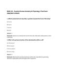 BIOD 151 - Essential Human Anatomy & Physiology I Final Exam&NewLine;2026&sol;2027 UPDATE&NewLine;
