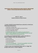 NSG 252 EXAM 3 HEALTH PROMOTION AND CLINICAL PRACTICE &vert; COMPLETE EXAM 2026&sol;2027 &vert; UPDATED EXAM QUESTIONS AND VERIFIED SOLUTIONS