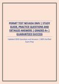 PERMIT TEST NEVADA DMV &vert; STUDY GUIDE&comma; PRACTICE QUESTIONS AND DETAILED ANSWERS