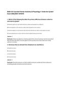 BIOD 151 Essential Human Anatomy & Physiology I&colon; Endocrine System&NewLine;Exam 2026&sol;2027 UPDATE&NewLine;