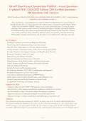 NR 607 Final Exam Chamberlain PMHNP - Actual Questions&NewLine;&lpar;Updated PDF&rpar; &vert; 2026&sol;2027 Edition &vert;  Verified Questions &NewLine;188 Questions with Answers