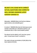 NS&period;MO7&period;5741 EXAM WITH CORRECT &NewLine;ACTUAL QUESTIONS AND CORRECTLY &NewLine;WELL DEFINED ANSWERS LATEST &NewLine;ALREADY GRADED A&plus; 