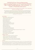 NR 568 Final Exam Advanced Pharmacology&NewLine;Adult-Gerontology Primary Care NP Actual Exam 2026&sol;2027- 100&percnt; Verified &vert; Detailed Rationales - Pass Guaranteed - A&plus;&NewLine;Graded - 147 Questions with Answers