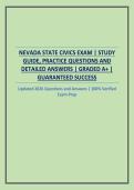 NEVADA STATE CIVICS EXAM &vert; STUDY GUIDE&comma; PRACTICE QUESTIONS AND DETAILED ANSWERS