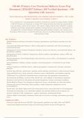 NR 601 Primary Care Practicum Midterm & Final 2026