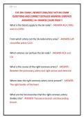CVS 204  EXAM 1 NEWEST 2026&sol;2027 ACTUAL EXAM &NewLine;QUESTIONS AND CORRECT DETAILED ANSWERS &lpar;VERIFIED &NewLine;ANSWERS&rpar; &vert;A&plus; GRADED&vert;&vert;SURE PASS&excl;&excl;&excl; 